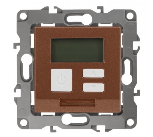 12-4111-14  Терморегулятор универс. 230В-Imax16А, IP20, Эра12, медь  Б0031279  ЭРА