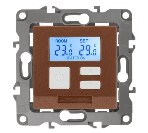 12-4111-14  Терморегулятор универс. 230В-Imax16А, IP20, Эра12, медь  Б0031279  ЭРА