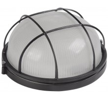 Светильник для ЖКХ НПП 1102 100Вт Е27 IP54 черный/круг с реш.  LNPP0-1102-1-100-K02  IEK