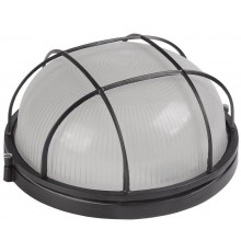 Светильник для ЖКХ НПП 1102 100Вт Е27 IP54 черный/круг с реш.  LNPP0-1102-1-100-K02  IEK