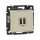 Valena Сл. кость Розетка 2-ая USB  774170  Legrand