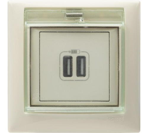 Valena Сл. кость Розетка 2-ая USB  774170  Legrand