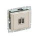 Valena Сл. кость Розетка 2-ая USB  774170  Legrand