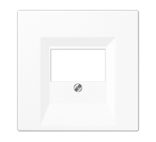 Крышка для ТАЕ и USB розеток, фиксация винтом; термопласт; белый; LS990  LS969TWW  Jung