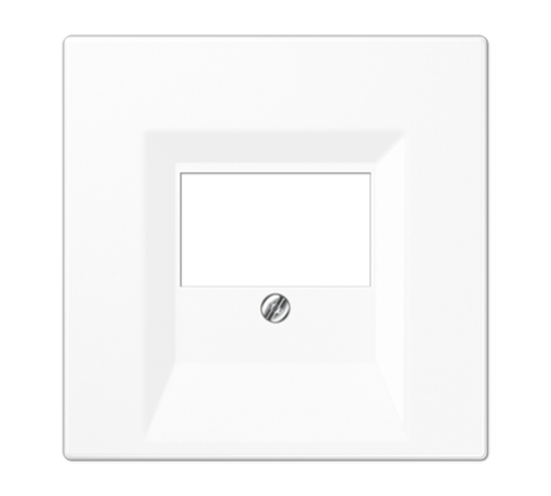 Крышка для ТАЕ и USB розеток, фиксация винтом; термопласт; белый; LS990  LS969TWW  Jung