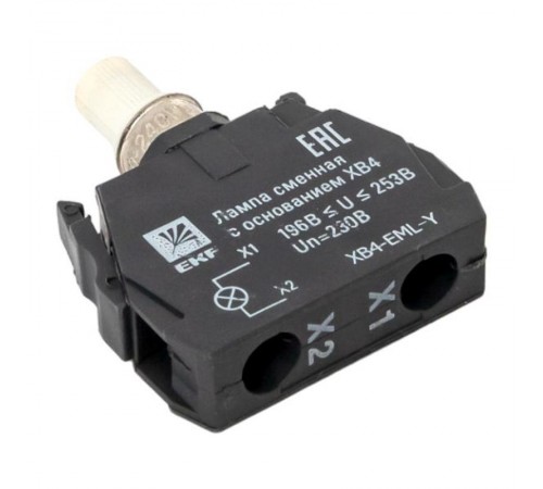 Лампа сменная c основанием XB4 желтая 230В EKF PROxima    XB4-EML-Y   EKF 