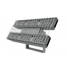 Cветильник cветодиодный Fizruk спортивный 150Вт 4000К CRI90 накладной IP65 с поворот.кронштейном защит.решеткой 120 градусов RAL7045  V1-E0-70706-04L