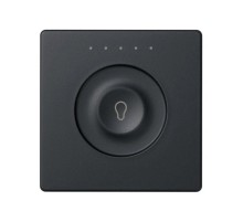 Сенсорный 1-кл выключатель с тематической маркировкой Т1, регулирования, графит  8000613-038  Simon