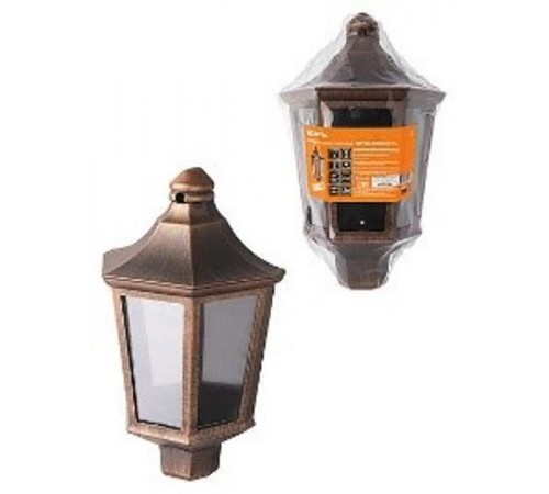 Светильник садово-парковый НБУ 06-60-003 настенный, пластик, расс. поликарбонат, медь   SQ0330-1405  TDM