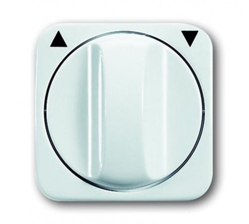 Плата центральная (накладка) с поворотной ручкой, для мех. выкл. жалюзи , серия Reflex SI, цвет альпийский белый  1753-0-2264   2CKA001753A2264  AB