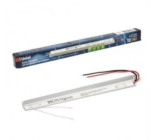 Блок питания ультратонкий UET-VAT-036A20 12V IP20 36Вт. металл.корпус.  UL-00004844  Uniel