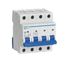 Выключатель автоматический четырехполюсный NB1-63 4P 63A 6кА х-ка D (DB) (R)  179766  CHINT