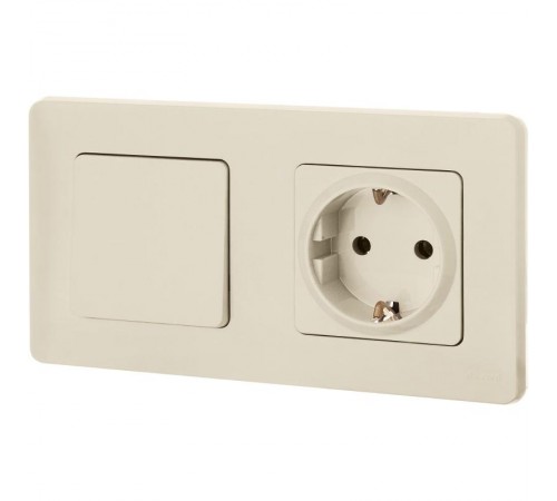 Inspiria Слоновая кость Выключатель 1-клавишный С/У без рамки  673601  Legrand