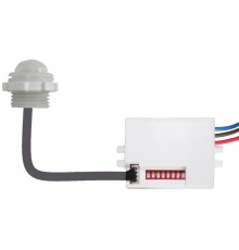 Датчик движения MD 021 скрытый 800Вт, 5сек/8мин, 6м, 10/2000лк, 120(сбоку)+360  Б0043798  ЭРА