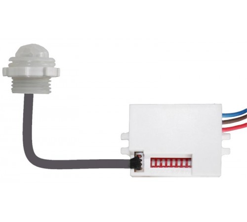 Датчик движения MD 021 скрытый 800Вт, 5сек/8мин, 6м, 10/2000лк, 120(сбоку)+360  Б0043798  ЭРА