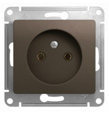 Glossa Шоколад Розетка без заземления, 16А  GSL000841  SE