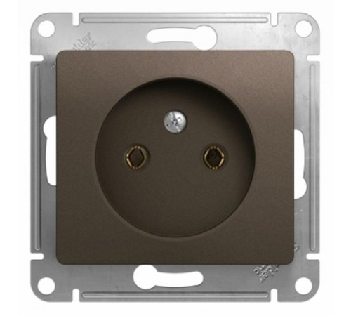 Glossa Шоколад Розетка без заземления, 16А  GSL000841  SE