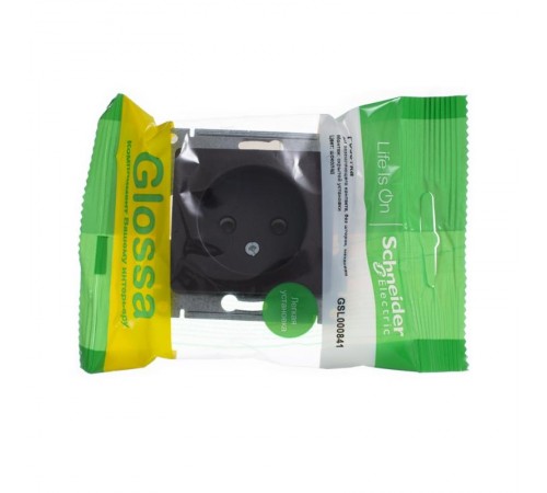 Glossa Шоколад Розетка без заземления, 16А  GSL000841  SE