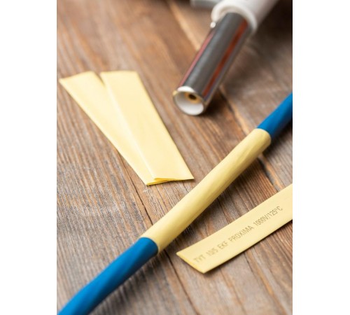 Термоусаживаемая трубка ТУТ нг 12/6 желтая EKF PROxima  tut-12-y  EKF