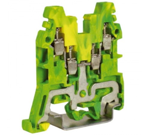 CBE.2, зажим для заземления желт.зелен 2,5 кв.мм 2 ввод/2вывода  ZCE110  DKC