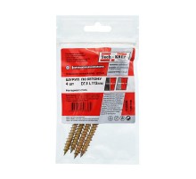 Шуруп по бетону 7,5x112 (4 шт) - пакет ( 0,083 кг)  112226  Tech-KREP