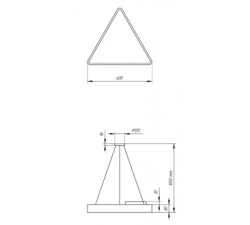 Светильник светодиодный Geometria Igrek SPO-151-W-40K-030 30Вт 4000К 2900Лм IP40 600*600*80 белый подвесной  Б0050574  ЭРА
