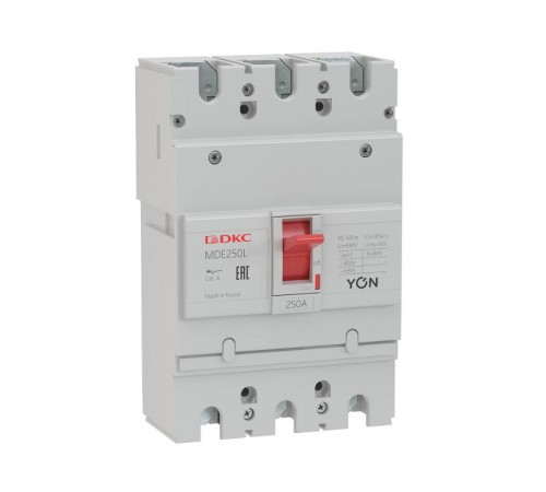 Выключатель автоматический в литом корпусе YON MDE250H125 (замена на MGS160N-3TAMF0125) MDE250H125  DKC