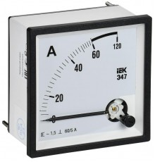 Амперметр Э47 60/5А кл. точн. 1,5 96х96мм  IPA20-6-0060-E  IEK