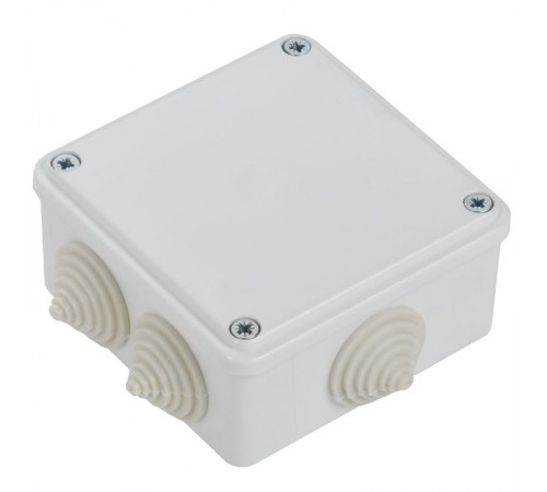 Коробка распределительная КМ для о/п 100х100х45мм IP44 6 вв. белая IEK  UKO11-100-100-045-K01-44  IEK