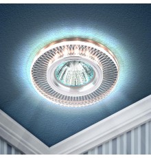 Светильник точечный встраиваемый DK LD44 TEA 3D декор cо светодиодной подсветкой MR16, чай  Б0037354  ЭРА