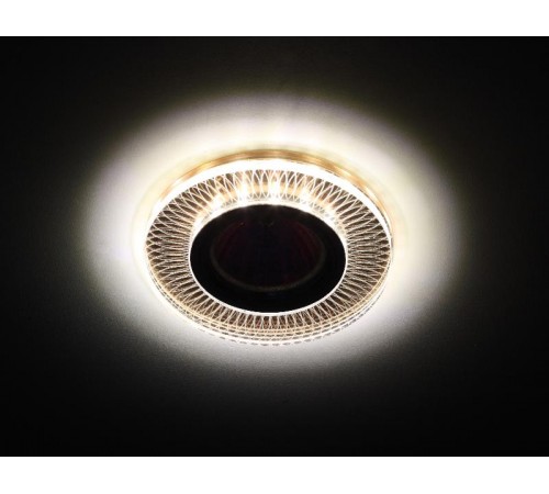 Светильник точечный встраиваемый DK LD44 TEA 3D декор cо светодиодной подсветкой MR16, чай  Б0037354  ЭРА