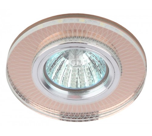 Светильник точечный встраиваемый DK LD44 TEA 3D декор cо светодиодной подсветкой MR16, чай  Б0037354  ЭРА
