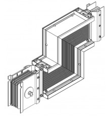 Секция Z вверх н/2 4000А Al 3L+N+PER НК IP55 тран. IEK  LB-4000A4-25-F-ZUF  IEK