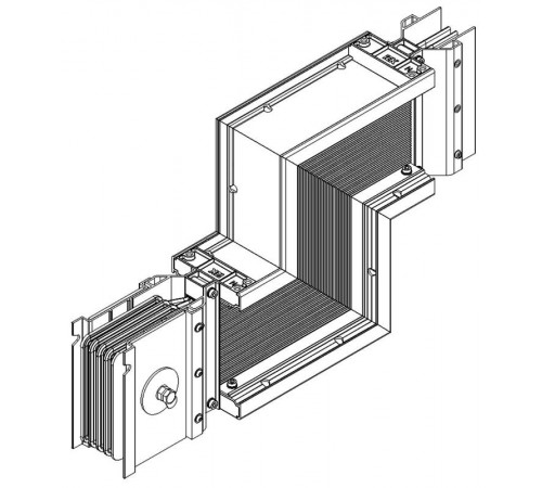 Секция Z вверх н/2 3200А Al 3L+N+1/2PE IP55 тран. IEK  LB-3200A5-35-F-ZUF  IEK