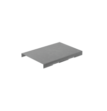 Крышка на угол внеш. верт. 80х100 мм с разворотом трассы на 180 гр. "ПЛЮС"  KVLTDplus90-80-100   КМ-профиль