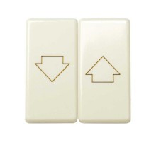 Simon 27 Клавиша (2 шт) навыключатель двухклавишного кнопочный для управления жалюзи, с пиктограммой "стрелка  27028-32  Simon