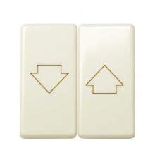 Simon 27 Клавиша (2 шт) навыключатель двухклавишного кнопочный для управления жалюзи, с пиктограммой "стрелка  27028-32  Simon