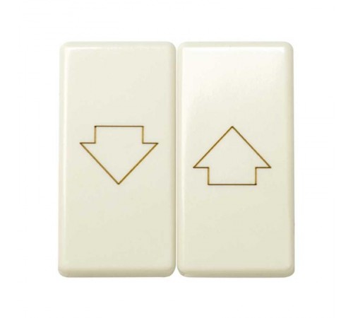 Simon 27 Клавиша (2 шт) навыключатель двухклавишного кнопочный для управления жалюзи, с пиктограммой "стрелка  27028-32  Simon