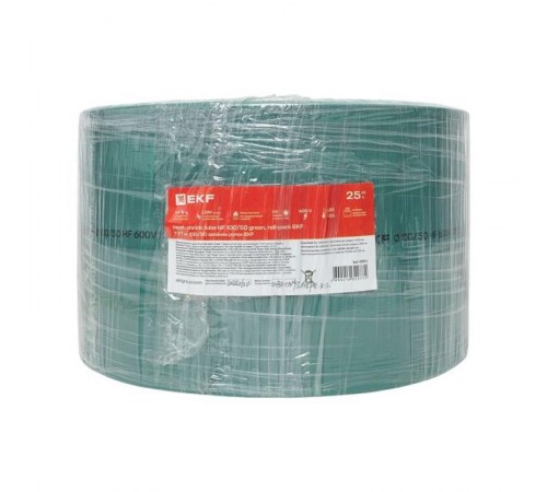 Термоусаживаемая трубка ТУТ нг 100/50 зелёная рулон PROxima  tut-100-j  EKF