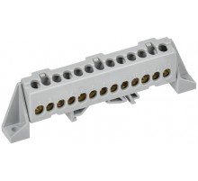 TEKFOR Шина L "фаза" в комбинированном DIN-изоляторе "Стойка" 6х9-13-Ср  TF-NN10-13-DP-K03  IEK