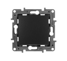 Etika Антрацит Переключатель 1-клавишный, автозажимные клеммы, 10 AX, 250 В  672605  Legrand