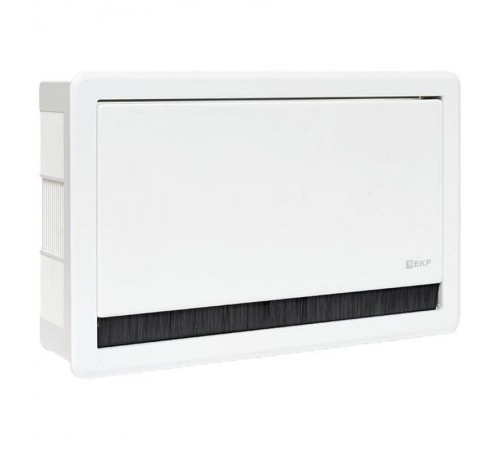 Встраиваемый настольный розеточный блок выдвижной, 8 модулей, белый, C-Line белый  cl-vnbv-8-w  EKF