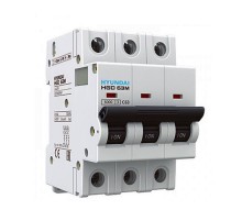 Автоматический выключатель HGD63-M 3PMBS0000C 00003 3 полюса, 3А, ток к.з. 6kA, хар-ка B  13.04.000879  HYUNDAI