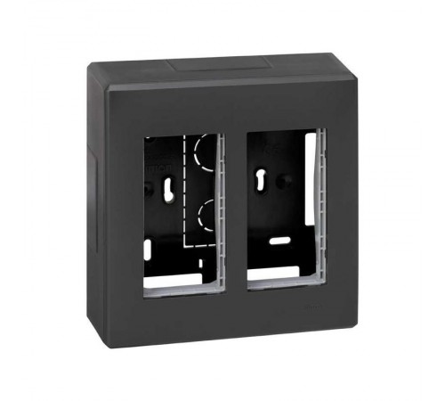 Simon CIMA 500 Бокс на 2 модуля 500CIMA, наружный монтаж, 167х59х160мм, графит  51000002-038  Simon