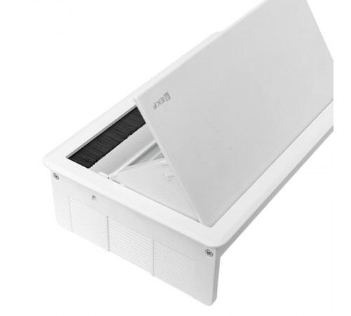 Встраиваемый настольный розеточный блок выдвижной, 8 модулей, белый, C-Line белый  cl-vnbv-8-w  EKF