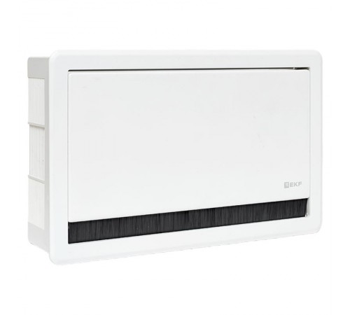 Встраиваемый настольный розеточный блок выдвижной, 8 модулей, белый, C-Line белый  cl-vnbv-8-w  EKF