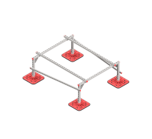 Опорная конструкция для установки оборудования TECHNORAPTOR FOOT 1200х1500 HD  KM-TR-F-SSEI-1200-1500 HD  КМ - профиль