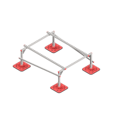 Опорная конструкция для установки оборудования TECHNORAPTOR FOOT 1200х1500  KM-TR-F-SSEI-1200-1500  КМ - профиль