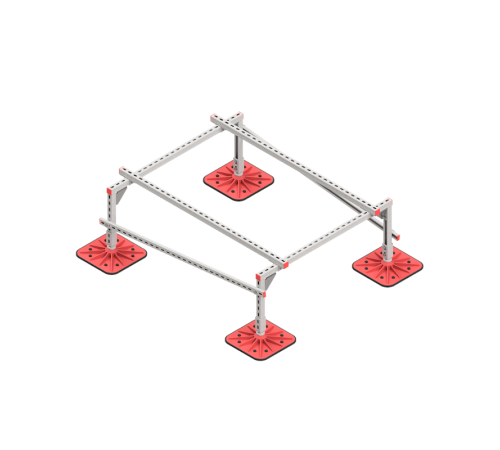 Опорная конструкция для установки оборудования TECHNORAPTOR FOOT 1200х1500 HD  KM-TR-F-SSEI-1200-1500 HD  КМ - профиль