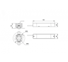 Световой указатель аварийного освещения светодиодный BS-ORBITA-10-L1-ELON 4,7Вт IP20 централизованный встраиваемый  a17000  Белый свет